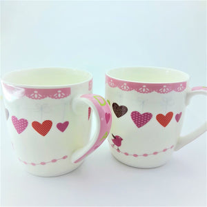 Heart Bird Ceramic Mug S-000113