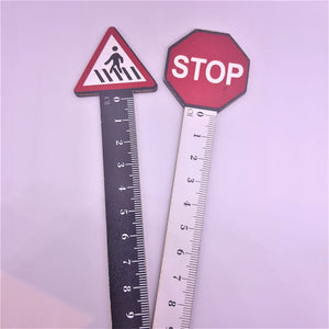 Road Signs Wood Ruler