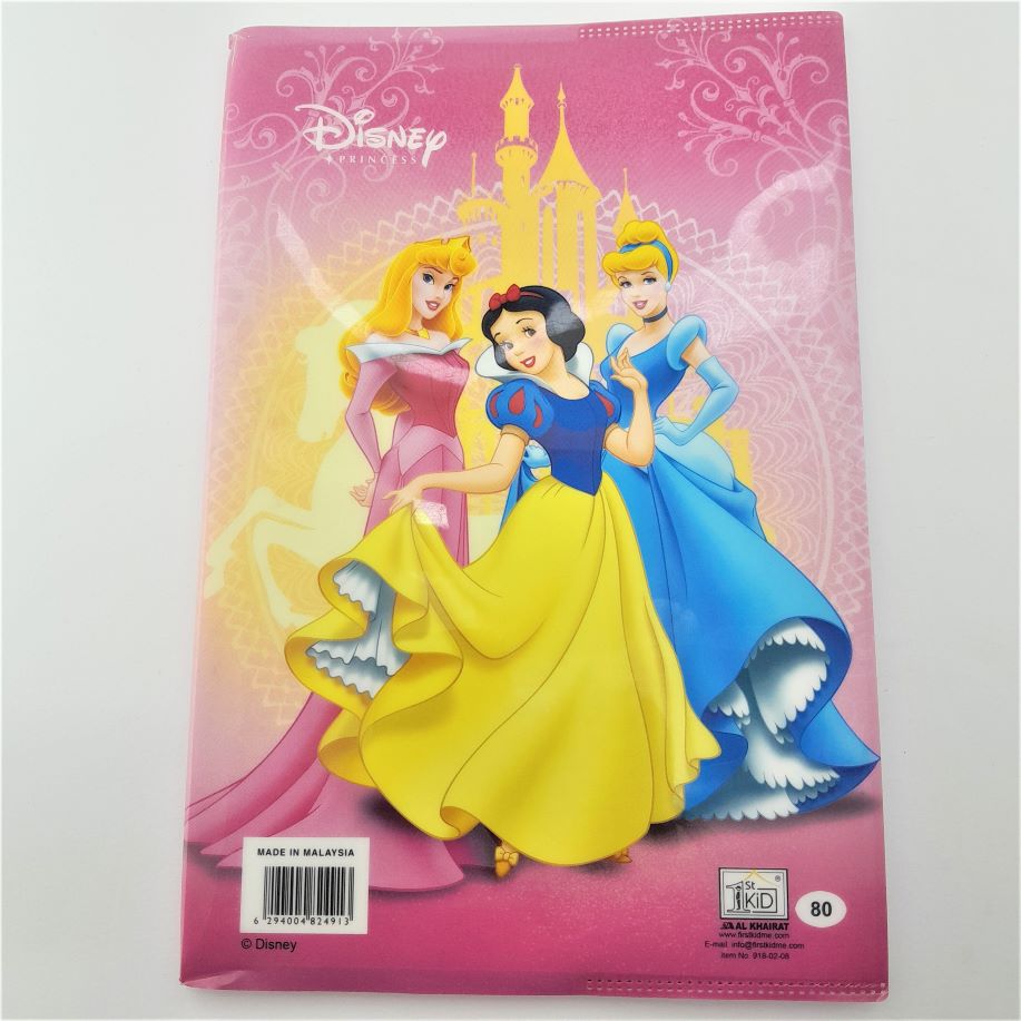 Snow White Plastic Cover Notebook Large