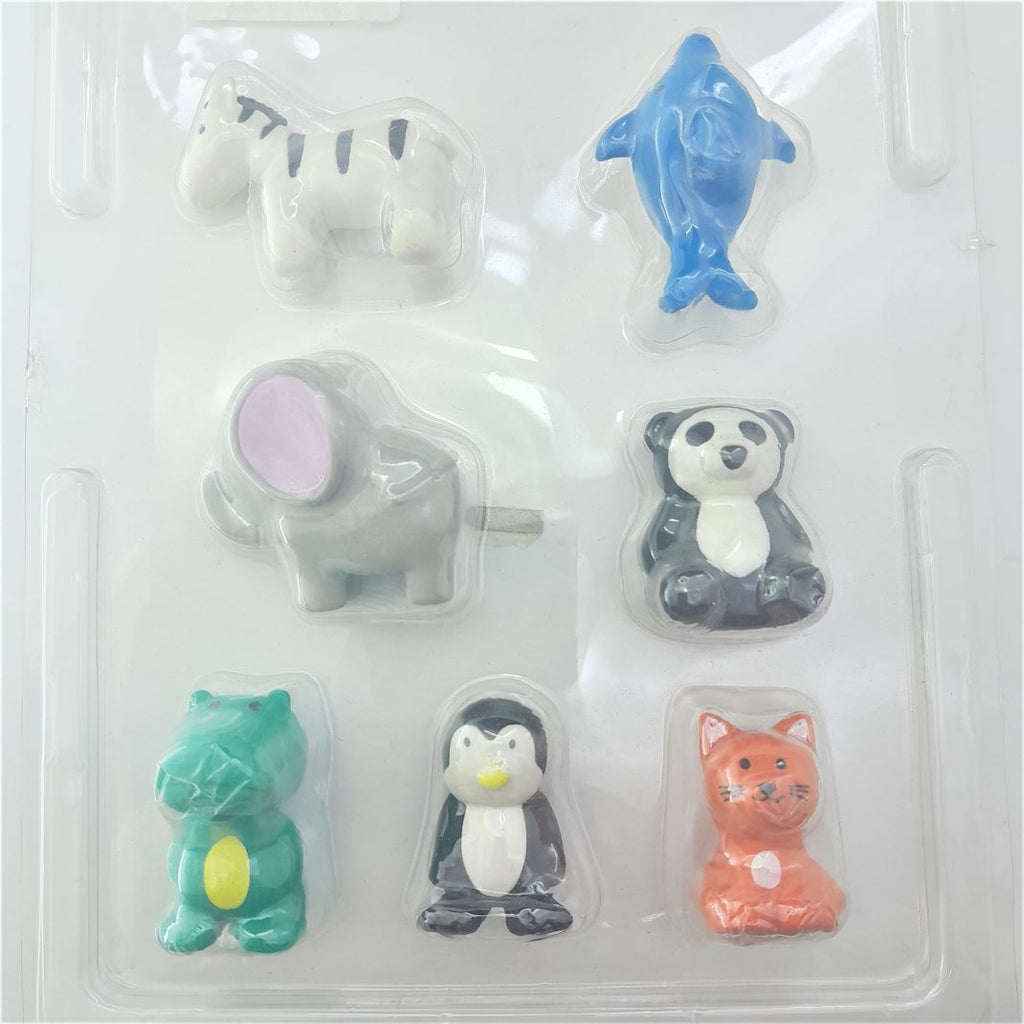 Animal Shape Eraser Set