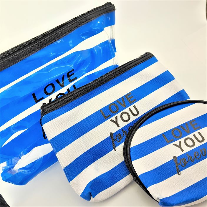 Love You Forever Beach Purse Set Cosmetics