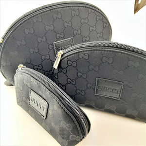 Gucci Cosmetic Set of Purses Black