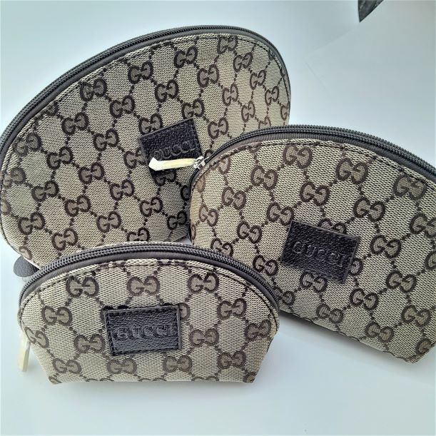 Gucci Cosmetic Set Purses- Beige