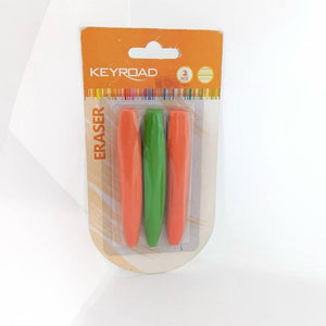 KeyRoad Erasers Set of 3