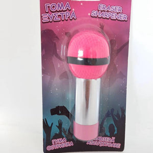 Microphone Shape Eraser Sharpener