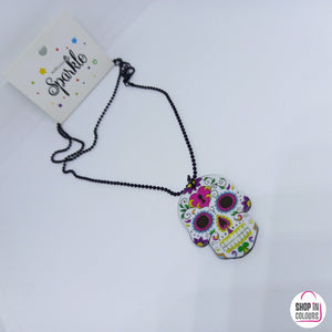 Skull Necklace Pendant  Halloween Gift