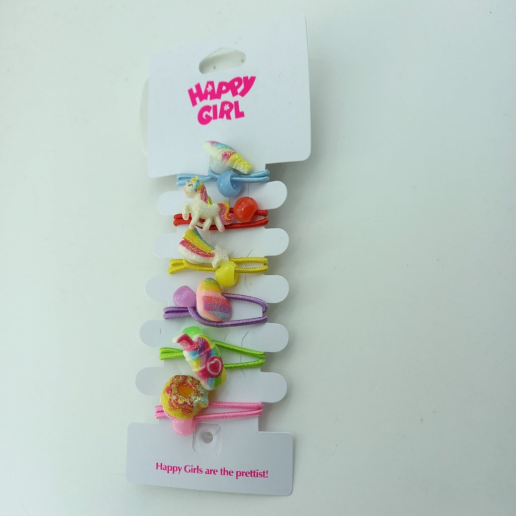 Elastic Ice-cream Do Unicorn Hair Bands For Girls