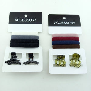 Elastic & Clip Set Hair Accessories