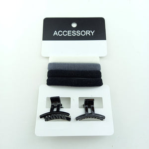 Elastic & Clip Set Hair Accessories