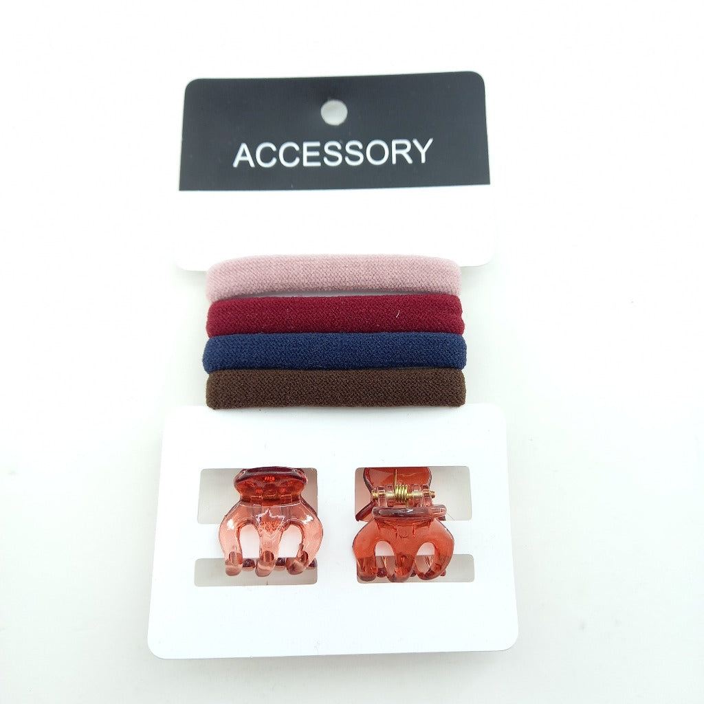 Elastic & Clip Set Hair Accessories