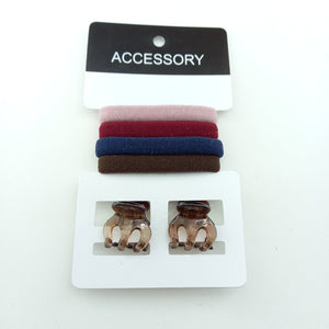 Elastic & Clip Set Hair Accessories