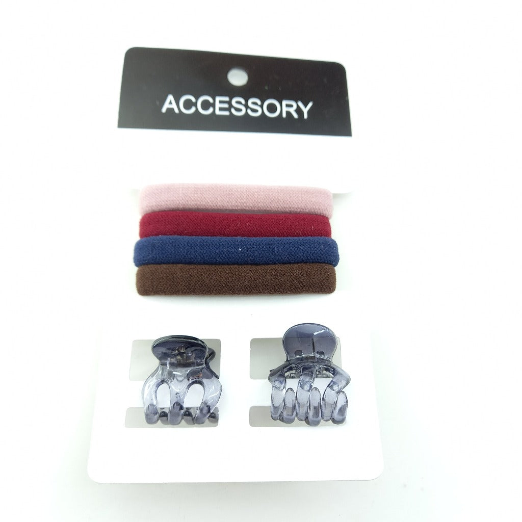 Elastic & Clip Set Hair Accessories