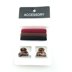 Elastic & Clip Set Hair Accessories