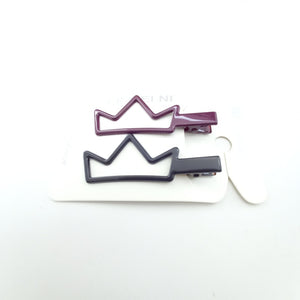 Crown Hairpins Girls Hair Barrette (Set of 2)