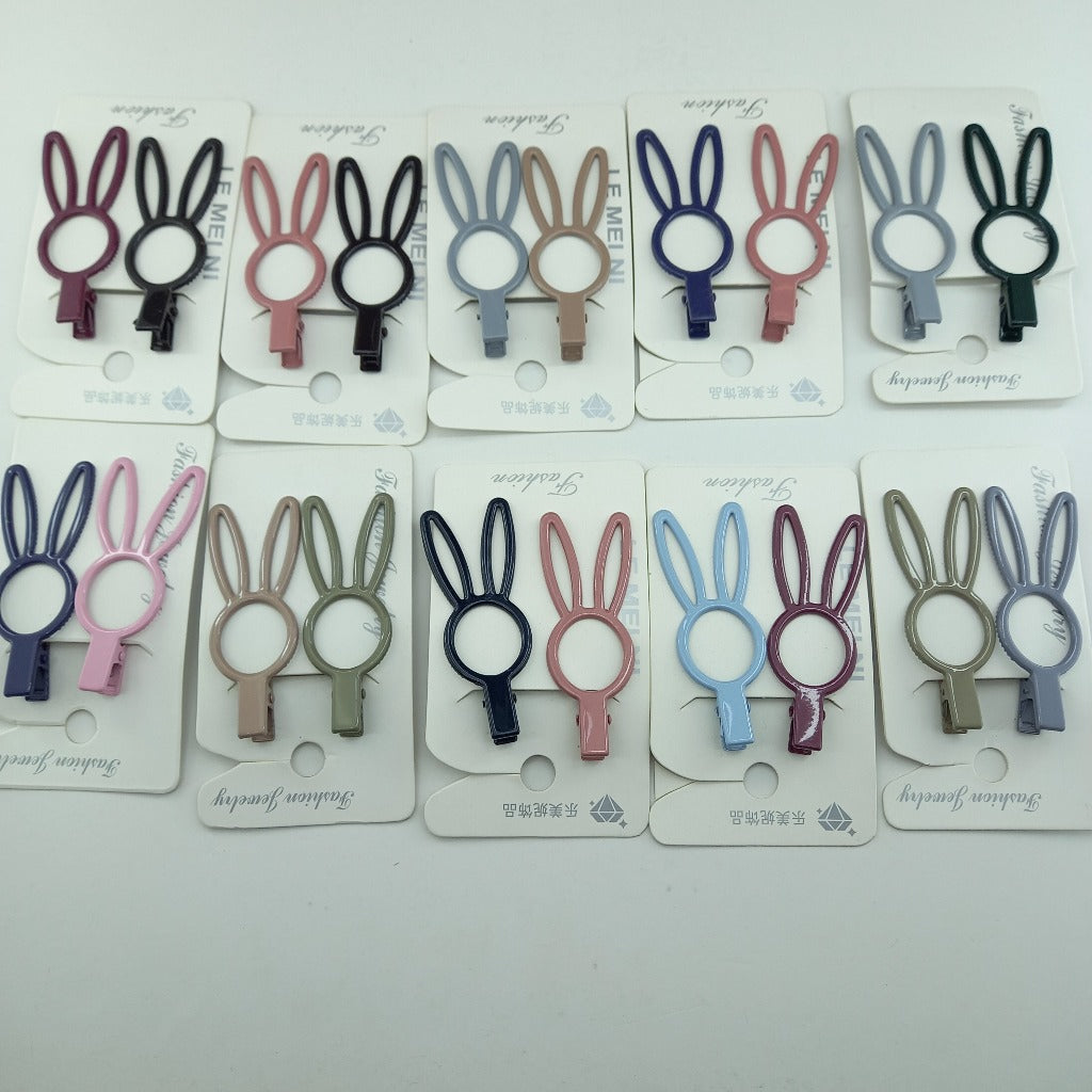 RABBIT HAIRPINS GIRLS ACCESSORIES (Set 0f 2)