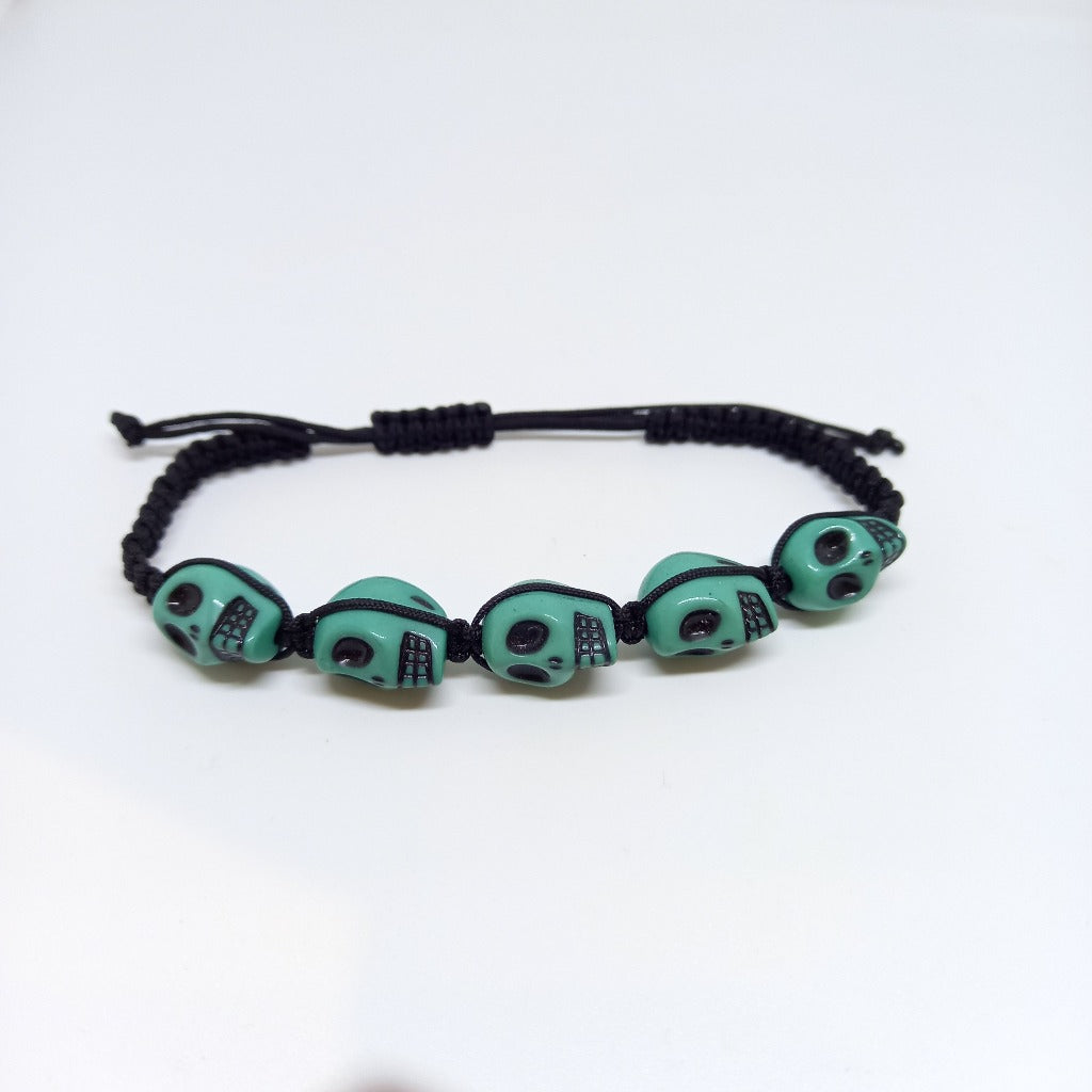 Fashion Lava Stone Skull Bracelet Halloween