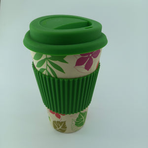 Bamboo Coffee Mug with Silicone Lid