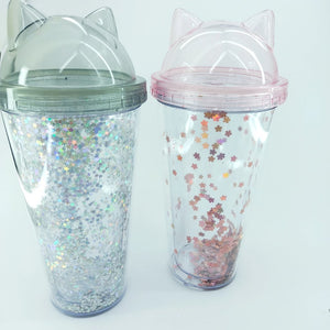 FASHION SEQUIN 2 LAYER DRINKING CUP