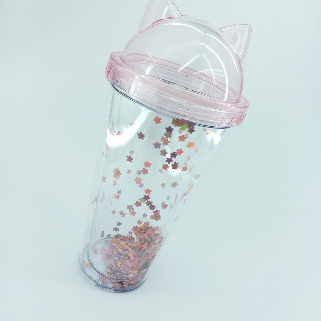 FASHION SEQUIN 2 LAYER DRINKING CUP