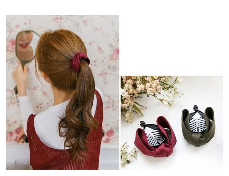 Fine Elegant Fabric Bow Hair