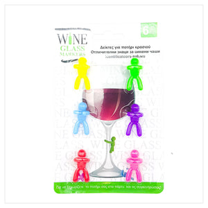 6 Pcs/ set Silicone Wine Glass Markers