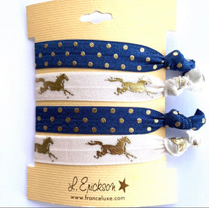 L. Erickson Elastic Bracelets Set of 4 pcs