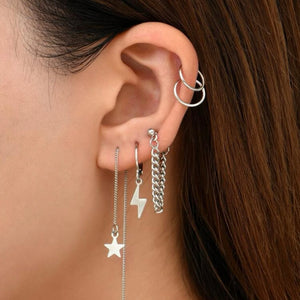 Star Earrings - Set of 5 pcs