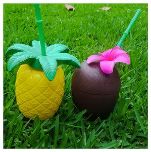 Summer Beach Party Supplies (Package includes 12 Coconut & 8 Pineapple)