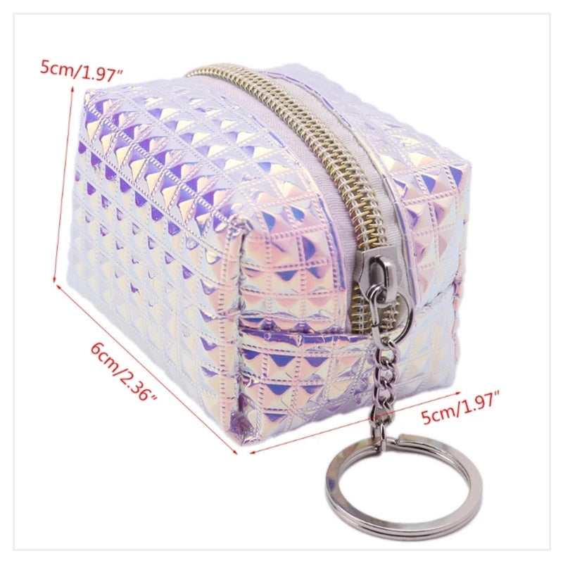 Holographic Laser Zipper Small Bag