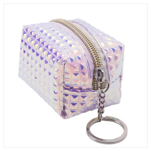 Holographic Laser Zipper Small Bag