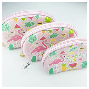 FLAMINGO SET purse / Beach / Summer - Pink