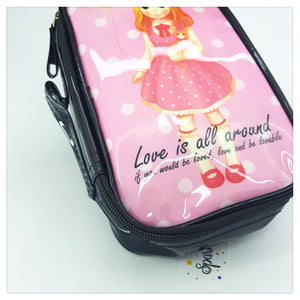 COSMETIC CASE DOLL STYLE MAKE UP STORAGE / BEACH BAG PURSE - S-00060