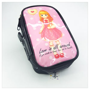 COSMETIC CASE DOLL STYLE MAKE UP STORAGE / BEACH BAG PURSE - S-00060