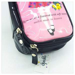 COSMETIC CASE DOLL STYLE MAKE UP STORAGE / BEACH BAG PURSE - S-00063