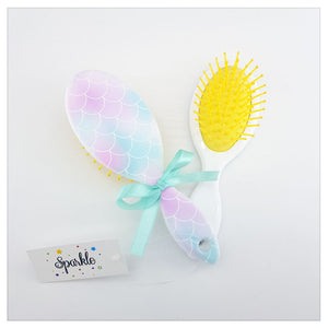 MERMAID PATTERN HAIR BRUSH - S-00067