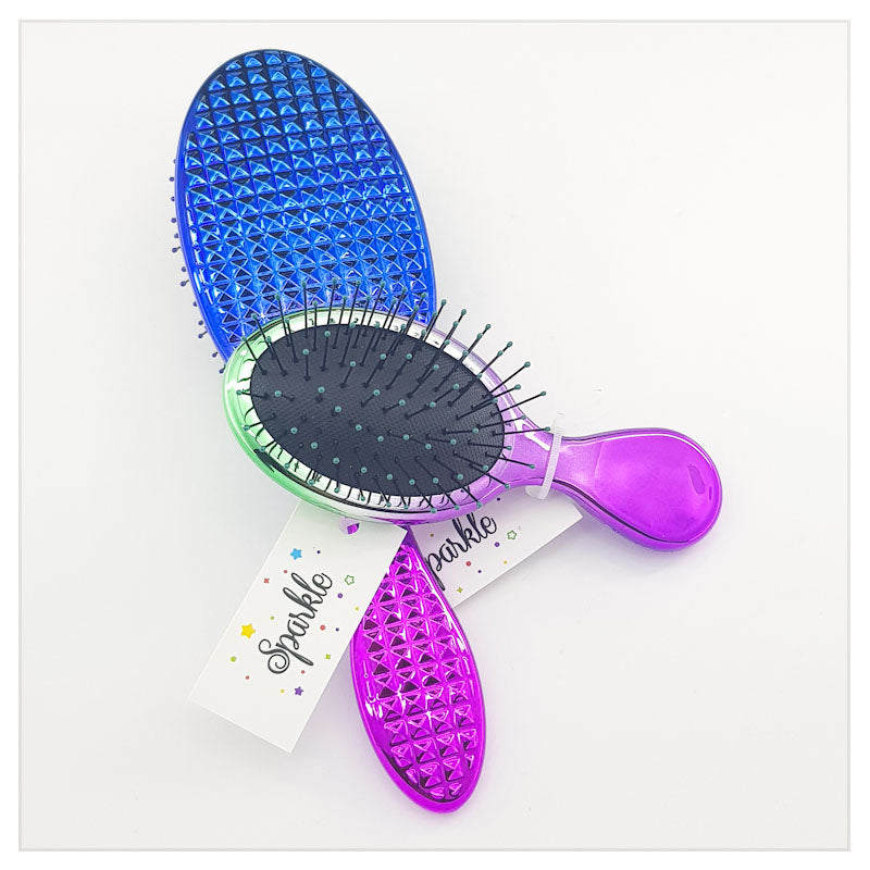 MERMAID PATTERN GLOWING HAIR BRUSH - S-00068