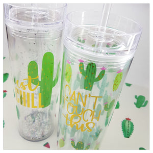 CACTUS SERIES PLASTIC CUP- S-00074