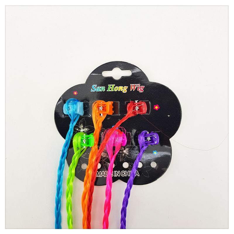 COLORFUL LONG BRAIDS HEAD CLIPS- SHIC-00011