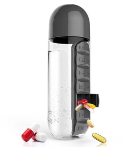 2 in 1 Pill Box Water Bottle